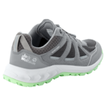 Dark Grey / Light Green Women'S Lightweight Hiking Shoe With Leather