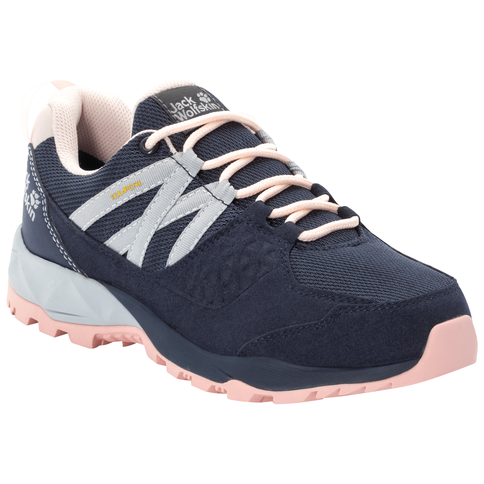 Dark Blue / Pink Waterproof Hiking Shoes Women