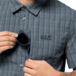 Storm Grey Checks Short-Sleeved Button Up