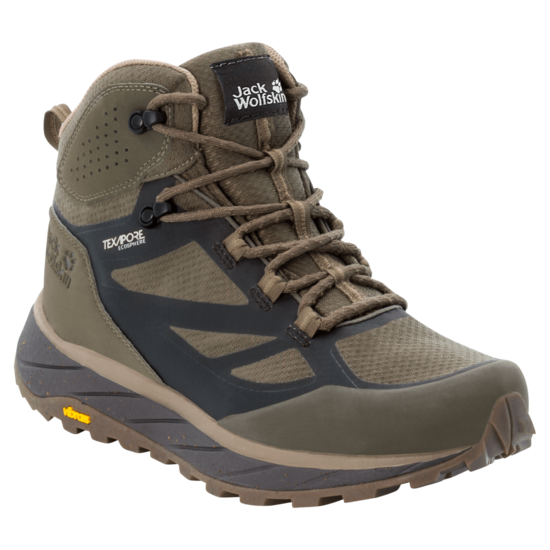 Brown / Beige Men'S Waterproof Sustainable Hiking Boot