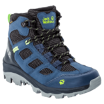 Dark Blue / Lime Kids Waterproof Hiking Shoes