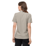 Dusty Grey Women'S Short-Sleeved Activewear Shirt