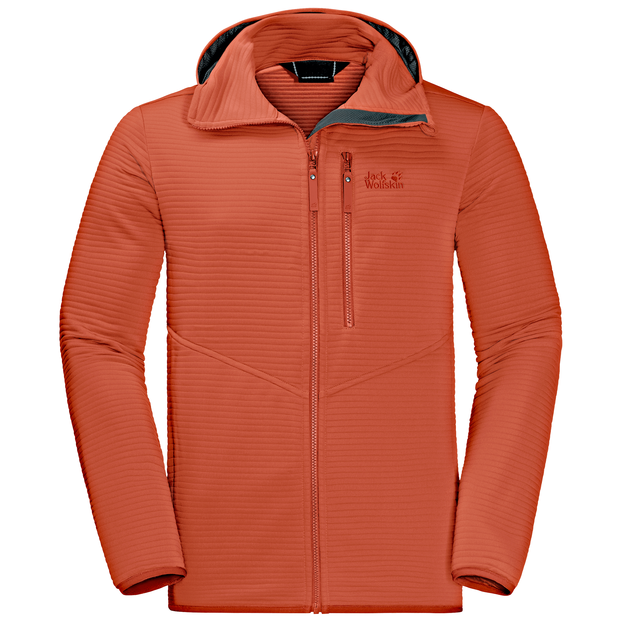 Saffron Orange Lightweight Travel Fleece Jacket