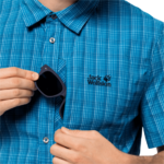 Blue Pacific Checks Short-Sleeved Button Up