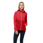 Bright Scarlet Windproof Softshell Jacket Women