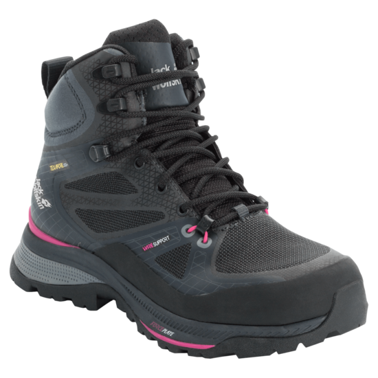Black / Pink Waterproof Trekking Boot Women