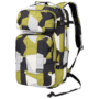 Green Geo Block Laptop Backpack