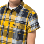 Burly Yellow Xt Checks Organic Cotton Shirt