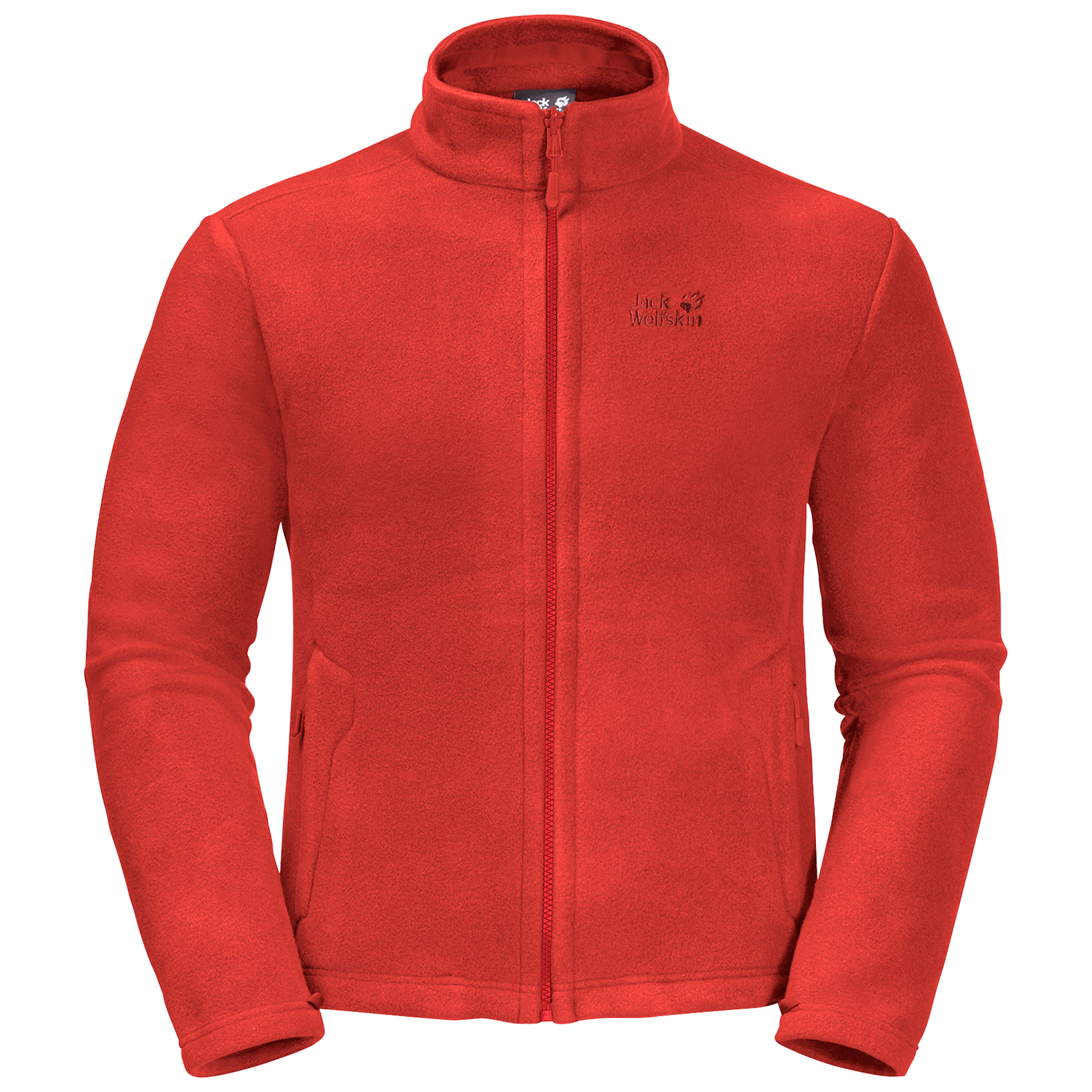 Lava Red Fleece Jacket Men