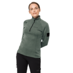 Hedge Green Fleece Jumper Women