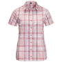 Blush Pink Checks Organic Cotton Short-Sleeved Button-Down