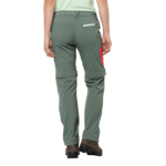 Hedge Green Zip-Off Softshell Trousers Women