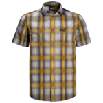 Burly Yellow Xt Checks Organic Cotton T-Shirt Men