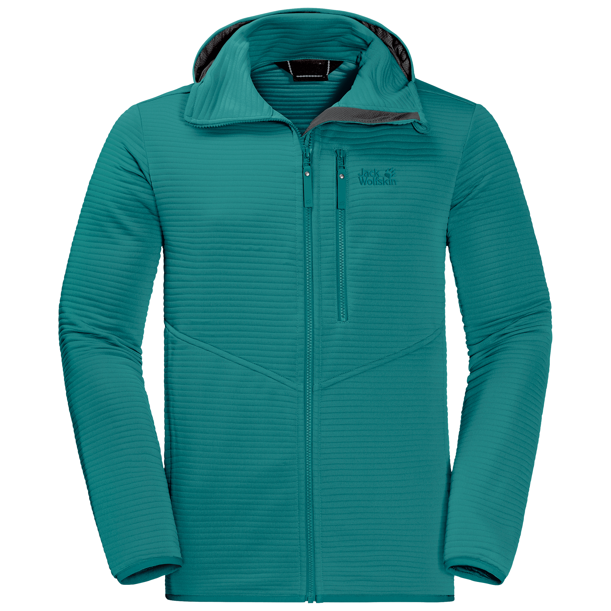 Emerald Green Lightweight Travel Fleece Jacket