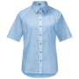 Ice Blue Stripes Short-Sleeved Button Up