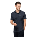 Night Blue Men'S Short-Sleeved Activewear Shirt