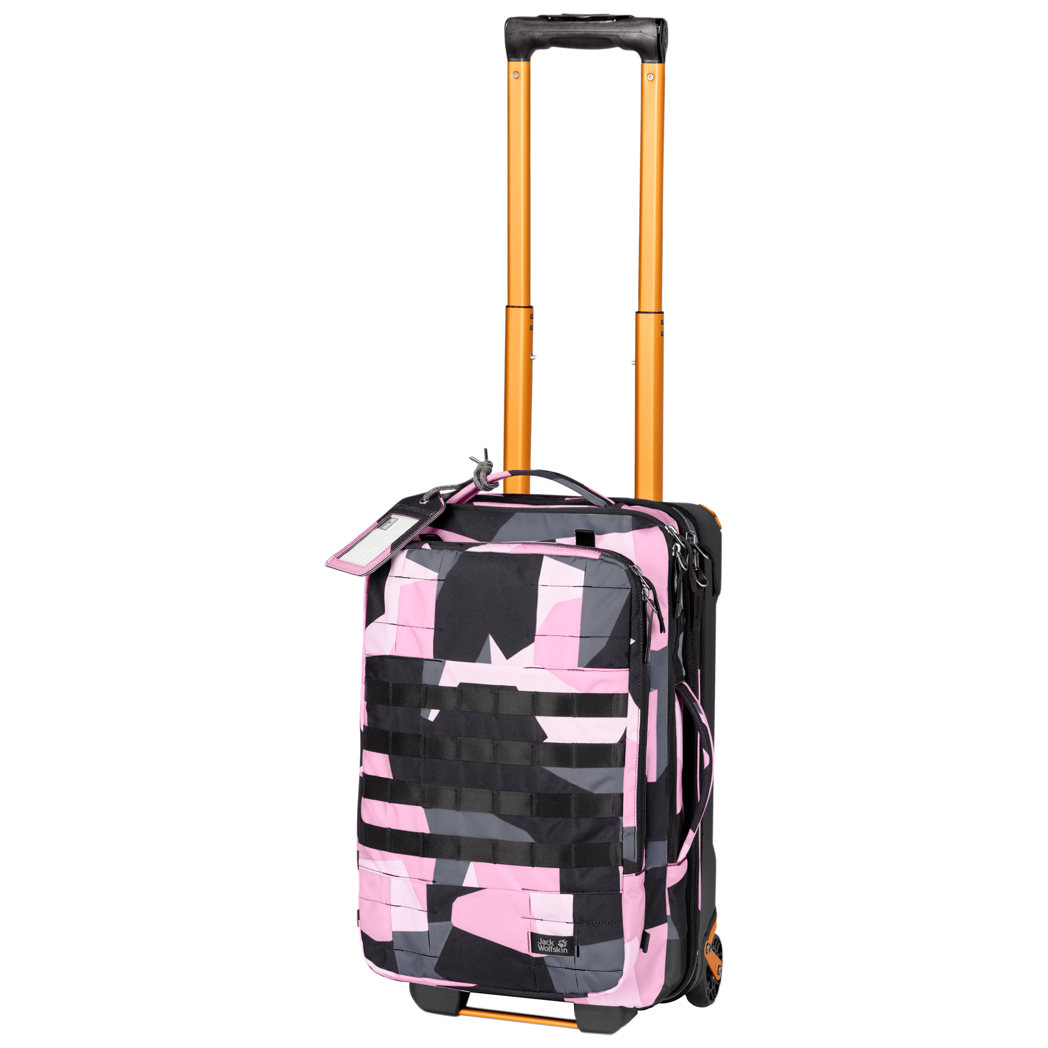 Pink Geo Block Roller Bag