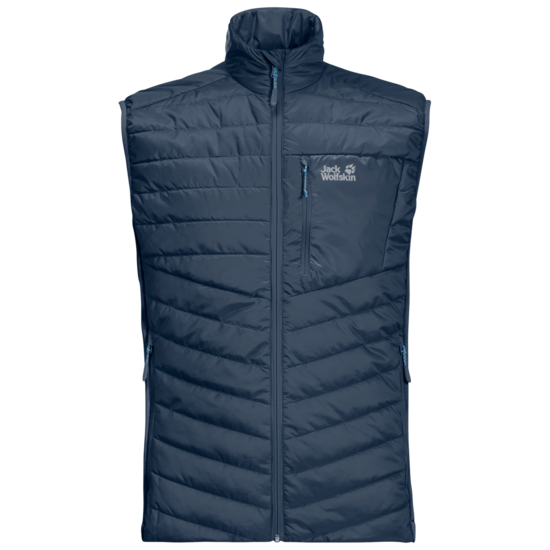 Thunder Blue Windproof Quilted Gilet Men