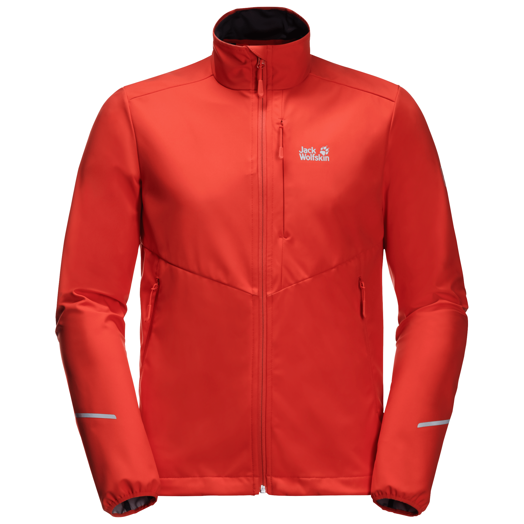 Lava Red Windproof Softshell Jacket Men