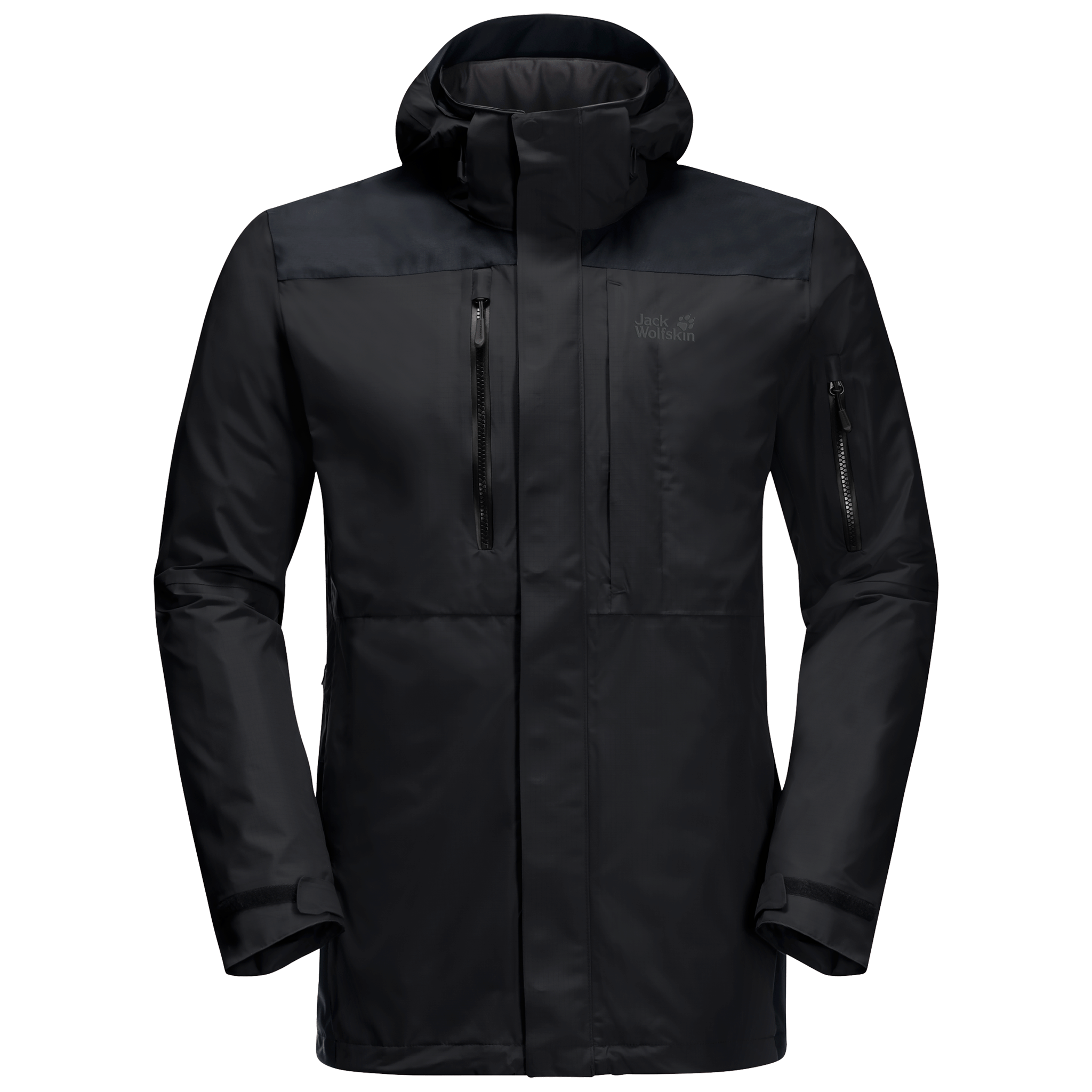 Black Waterproof Hiking Jacket