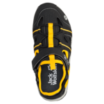 Black / Burly Yellow Xt Kids' Closed-Toe Outdoor Sandals