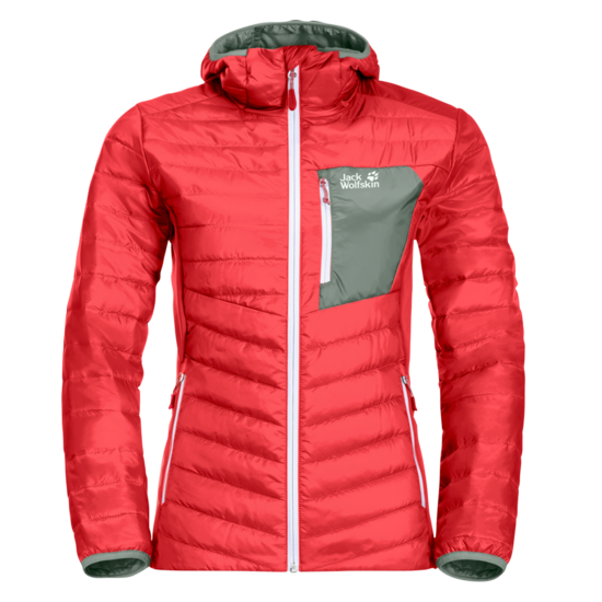 Tulip Red Windproof Insulated Jacket Women