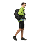 Khaki / Green Waterproof Hiking Shoes Men