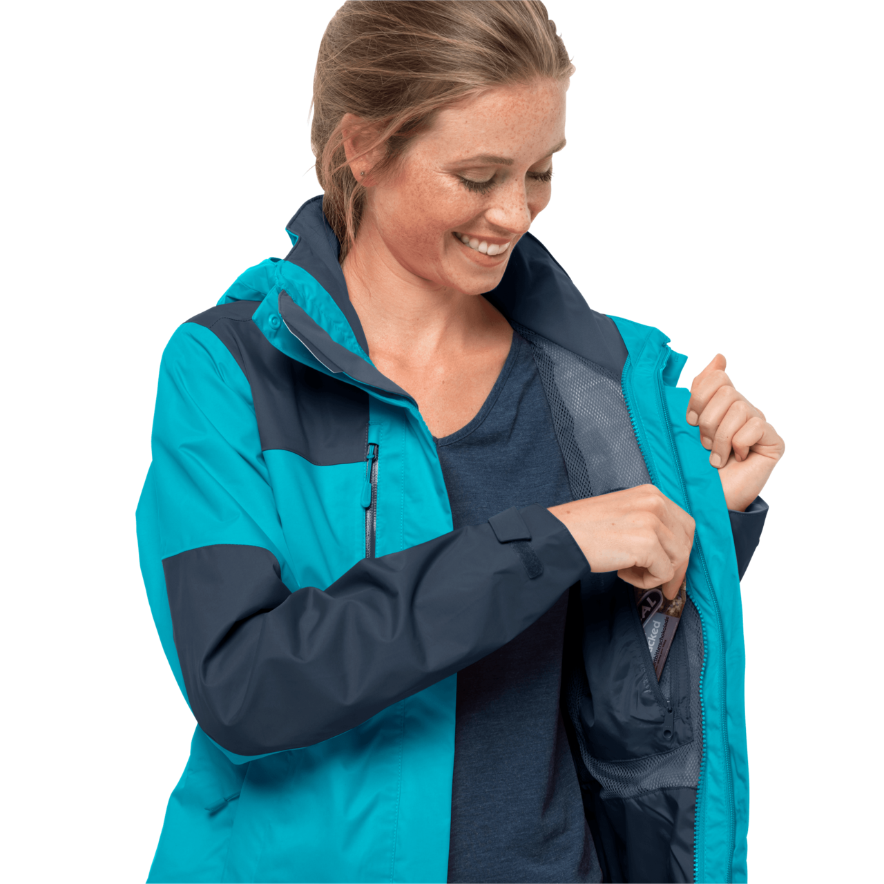 All The Way Up Women's Cropped Troposphere Windbreaker - ALL THE WAY UP