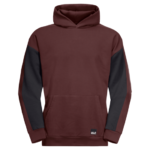Cordovan Red Hoodie With Organic Cotton Men