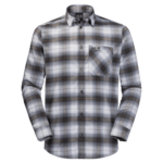 Pebble Grey Checks Flannel Shirt Men