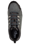 Grey / Black Waterproof Leather Hiking Boots Men