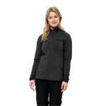 Black Soft Stretch Fleece Jacket For Everyday Warmth And Cozy Comfort.