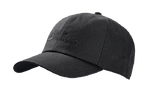Black Adjustable Baseball Cap Made From Organic Cotton With A Large Logo Print