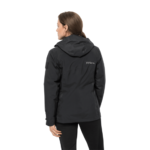 Black 5-In-1 Hardshell Jacket For Hiking Women