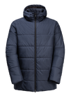 Night Blue Warm, Windproof And Water Repellent Winter Jacket With Synthetic Fibre Fill