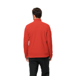 Strong Red Warm, Half-Zip Fleece Pullover Made Of Recycled Polyester