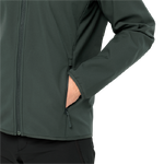 Black Olive Breathable, Windproof And Water-Repellent Jacket Made Of Robust, Elastic Soft Shell