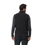 Black Lightweight And Sustainably Made Fleece Vest