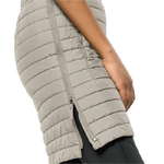 Dusty Grey Warm, Windproof Skirt With Side Zip And Synthetic Fibre Fill