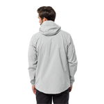 Cool Grey Breathable, Waterproof And Windproof Shell Jacket In Recycled Fabric With Pit Zips