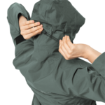 Hedge Green Hardshell Stretch Coat For Women