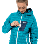 Dark Aqua Windproof Insulated Jacket Women