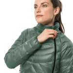 Hedge Green Windproof Down Jacket Women