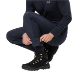 Night Blue Windproof And Water Repellent, Very Breathable Softshell Trousers With Light Thermal Lining