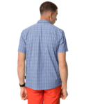 Shirt Blue Checks Short-Sleeved Button Up