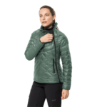 Hedge Green Windproof Down Jacket Women