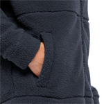 Night Blue Lightweight, Warm Sherpa Fleece Jacket