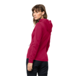 Cranberry Strechy Fleece Jacket