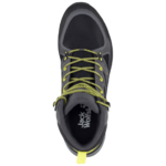 Dark Grey / Lime Mens Waterproof Hiking Shoes