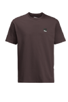 Black Plum Simple Unisex T-Shirt In Sustainable Organic Cotton